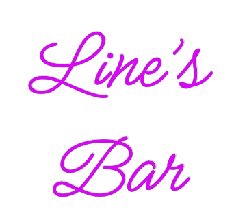 Custom Neon: Line’s 
Bar