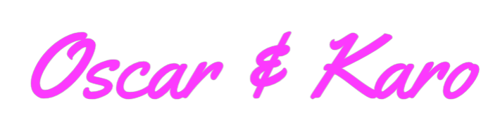 Custom Neon: Oscar & Karo