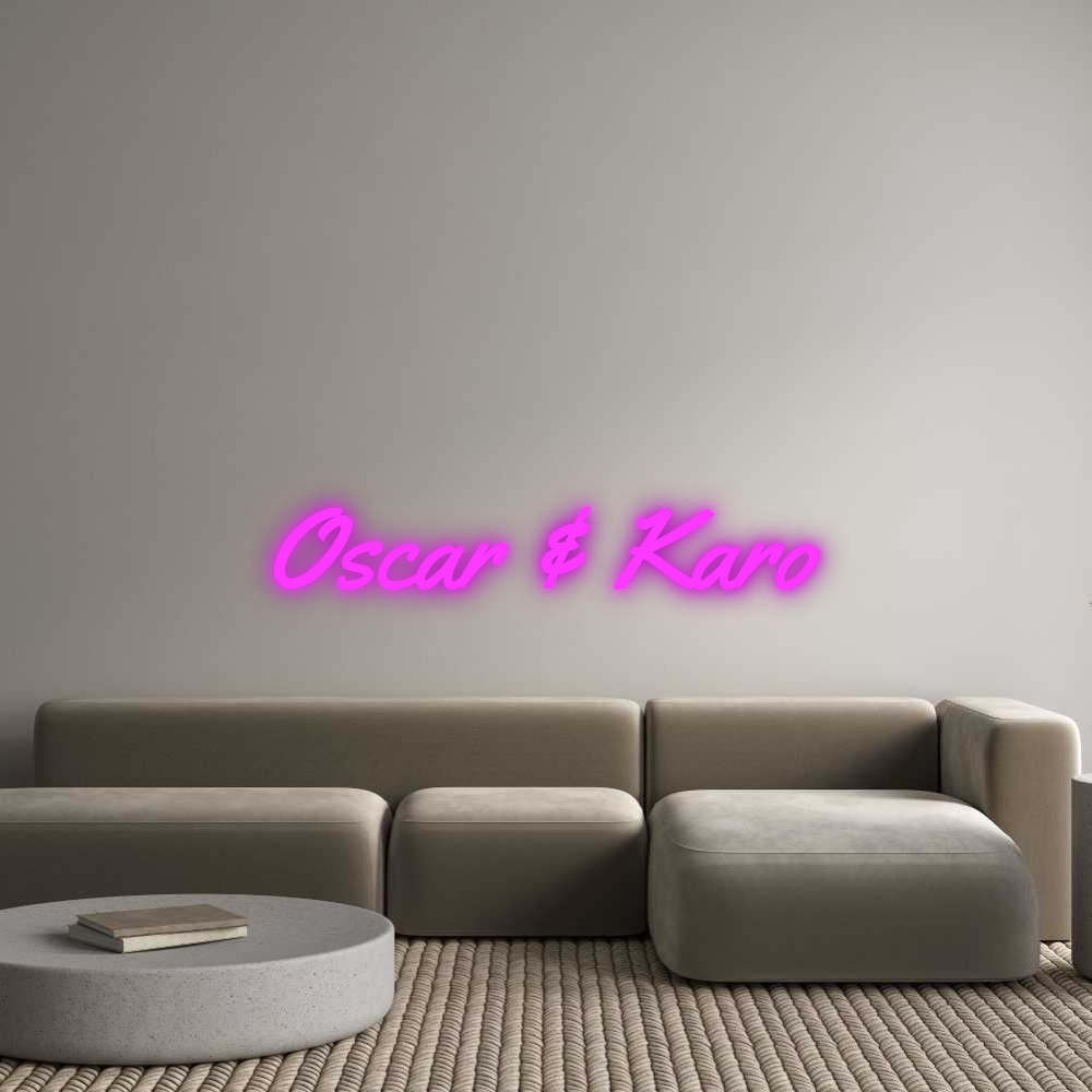 Custom Neon: Oscar & Karo