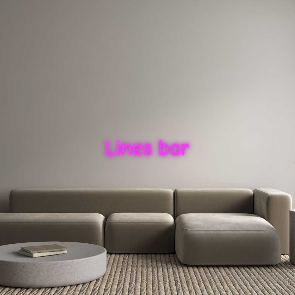 Custom Neon: Lines bar