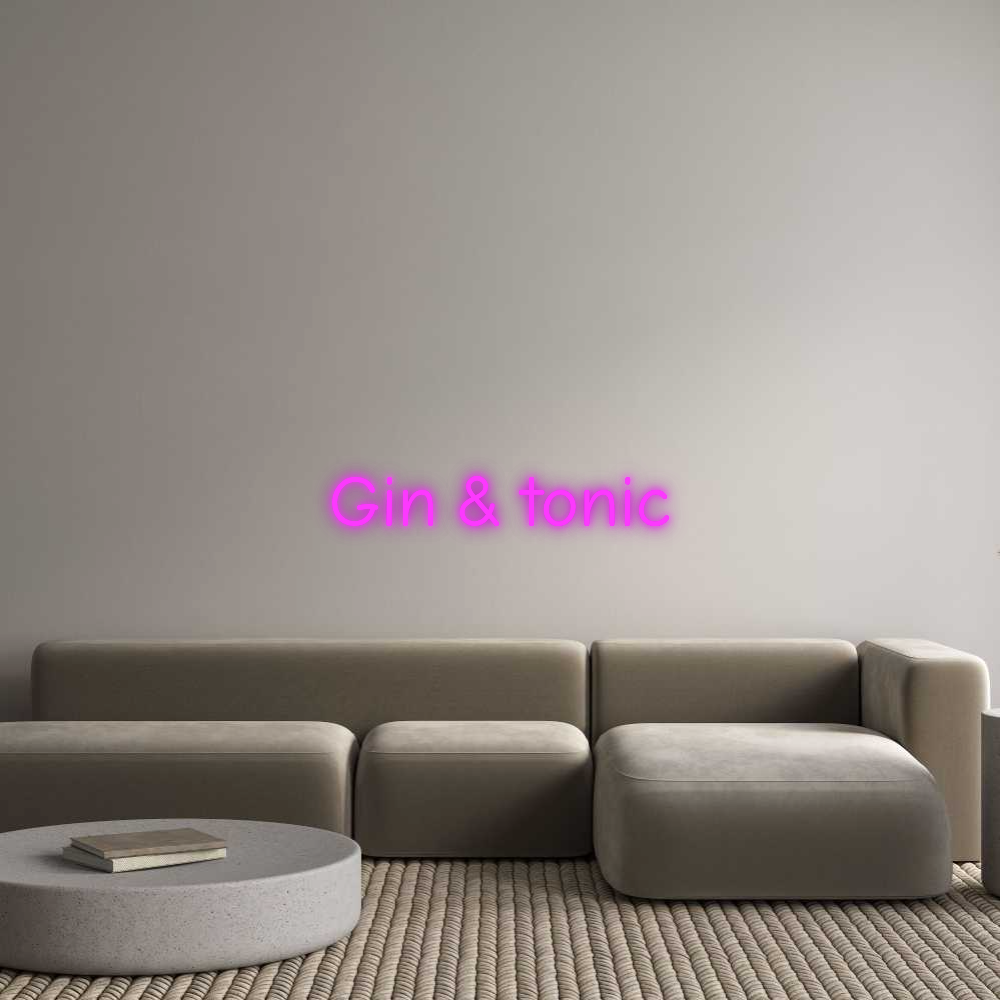 Custom Neon: Gin & tonic